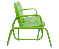 Northlight Lime Green 2-Person Glider Bench -Garden Oasis 810576087 3