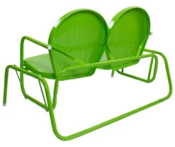 Northlight Lime Green 2-Person Glider Bench -Garden Oasis 810576087 4