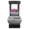 Rainfall LED Polystone Fountain & Planter -Garden Oasis 810576132