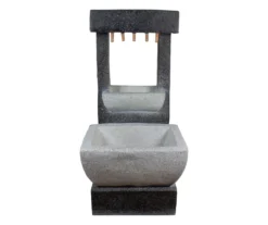 Rainfall LED Polystone Fountain & Planter -Garden Oasis 810576132 4