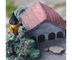 Northlight Home & Mushroom Near Waterfall Solar Polystone Fountain -Garden Oasis 810576146 2