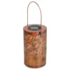 Northlight Bronze Foliage Cutout LED Solar Lantern -Garden Oasis 810576151