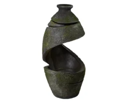 Northlight Mossy Pottery Resin Fountain -Garden Oasis 810576156 2