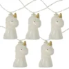 Northlight White & Gold Unicorn LED Wide Angle Light Set, 10-Lights -Garden Oasis 810576186
