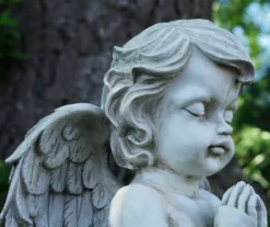 13.5" Praying Cherub Garden Statuary -Garden Oasis 810576191 2