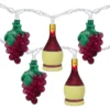 Northlight Grape & Wine Bottle Mini Light Set, 10-Lights -Garden Oasis 810576210