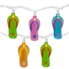 Northlight Multi-Color Flip Flop Mini Light Set, 10-Lights -Garden Oasis 810576252