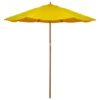 Northlight 9' Yellow Market Wood Patio Umbrella -Garden Oasis 810576292
