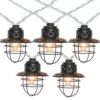 Northlight Caged Lantern C7 Light Set, 10-Lights -Garden Oasis 810576293