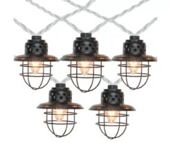 Northlight Caged Lantern C7 Light Set, 10-Lights