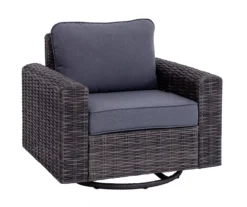 Broyhill Pembroke All-Weather Wicker Cushioned Patio Swivel Glider Chair -Garden Oasis 810580415 1