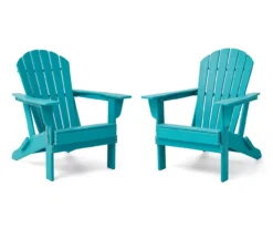 Glitzhome Adirondack Outdoor Folding Chairs, 2-Pack -Garden Oasis 810582224 1