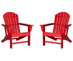Glitzhome Adirondack Outdoor Chairs, 2-Pack -Garden Oasis 810582301 1