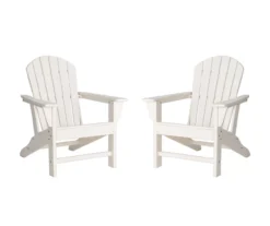 Glitzhome Adirondack Outdoor Chairs, 2-Pack