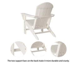 Glitzhome Adirondack Outdoor Chairs, 2-Pack -Garden Oasis 810582302 4