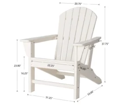 Glitzhome Adirondack Outdoor Chairs, 2-Pack -Garden Oasis 810582302 5
