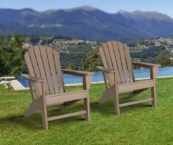 Glitzhome Adirondack Outdoor Chairs, 2-Pack -Garden Oasis 810582303 2