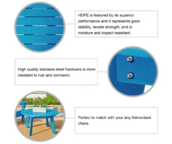 Glitzhome Adirondack Outdoor Coffee Table -Garden Oasis 810582304 5