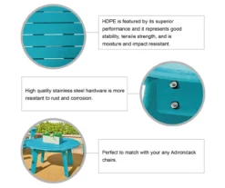 Glitzhome Adirondack Outdoor Coffee Table -Garden Oasis 810582305 5