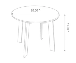Glitzhome Adirondack Outdoor Side Table -Garden Oasis 810582311 6