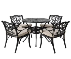 Glitzhome 5-Piece Cast Aluminum Cushioned Patio Dining Set -Garden Oasis 810582320 1