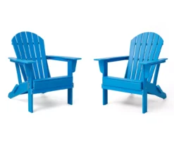 Glitzhome Adirondack Outdoor Folding Chairs, 2-Pack -Garden Oasis 810582330 1