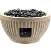 13" Yorktown Fluted Gas Stone Resin Tabletop Fire Bowl -Garden Oasis 810582920 A0 1