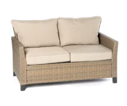 Broyhill Yorktown All-Weather Wicker Cushioned Patio Loveseat -Garden Oasis 810585405 0148 A0