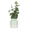 Artificial Leaves In 2-Tone Ceramic Pot -Garden Oasis 810587108 A0