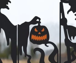 Silhouette Witches & Cauldron 5-Piece Yard Stake Set -Garden Oasis 810587771 3