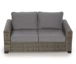 Broyhill Pembroke All-Weather Wicker Cushioned Patio Loveseat -Garden Oasis 810588207 0486 A8 1