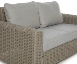 Broyhill Pembroke All-Weather Wicker Cushioned Patio Loveseat -Garden Oasis 810588208 0443 A8 5