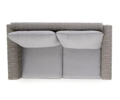Broyhill Pembroke All-Weather Wicker Cushioned Patio Loveseat -Garden Oasis 810588208 0443 A8 6