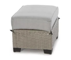 Broyhill Pembroke All-Weather Wicker Cushioned Patio Ottoman -Garden Oasis 810588248 0456 A0 1