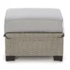 Broyhill Pembroke All-Weather Wicker Cushioned Patio Ottoman -Garden Oasis 810588248 0457 A8 1