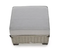 Broyhill Pembroke All-Weather Wicker Cushioned Patio Ottoman -Garden Oasis 810588248 0457 A8 5