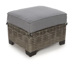 Broyhill Pembroke All-Weather Wicker Cushioned Patio Ottoman -Garden Oasis 810588249 0468 A0 1