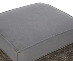 Broyhill Pembroke All-Weather Wicker Cushioned Patio Ottoman -Garden Oasis 810588249 0469 A8 2
