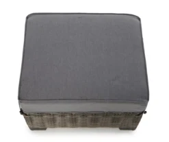 Broyhill Pembroke All-Weather Wicker Cushioned Patio Ottoman -Garden Oasis 810588249 0469 A8 4