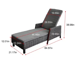 Broyhill Pembroke All-Weather Wicker Cushionsed Patio Chaise Lounge -Garden Oasis 810588251 X0 2