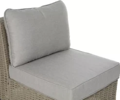 Pembroke All-Weather Wicker Cushioned Patio Armless Sofa Chair -Garden Oasis 810588254 0429 A8 4