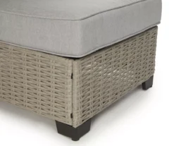 Pembroke All-Weather Wicker Cushioned Patio Armless Sofa Chair -Garden Oasis 810588254 0429 A8 5