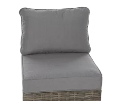 Pembroke All-Weather Wicker Cushioned Patio Armless Sofa Chair -Garden Oasis 810588255 0479 A8 4