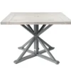 Pembroke Herringbone Top Steel Patio Dining Table -Garden Oasis 810588662 A0
