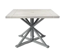 Pembroke Herringbone Top Steel Patio Dining Table