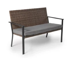Broyhill Yorktown All-Weather Wicker Cushioned Patio Bench -Garden Oasis 810589089 1 A0