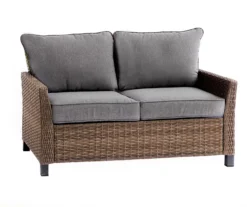 Broyhill Yorktown All-Weather Wicker Cushioned Patio Loveseat -Garden Oasis 810589123 1