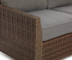 Broyhill Yorktown All-Weather Wicker Cushioned Patio Loveseat -Garden Oasis 810589123 0552 A8 4