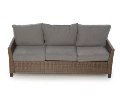 Broyhill Yorktown All-Weather Wicker Cushioned Patio Sofa