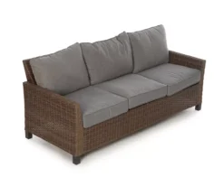 Broyhill Yorktown All-Weather Wicker Cushioned Patio Sofa -Garden Oasis 810589124 A8 1